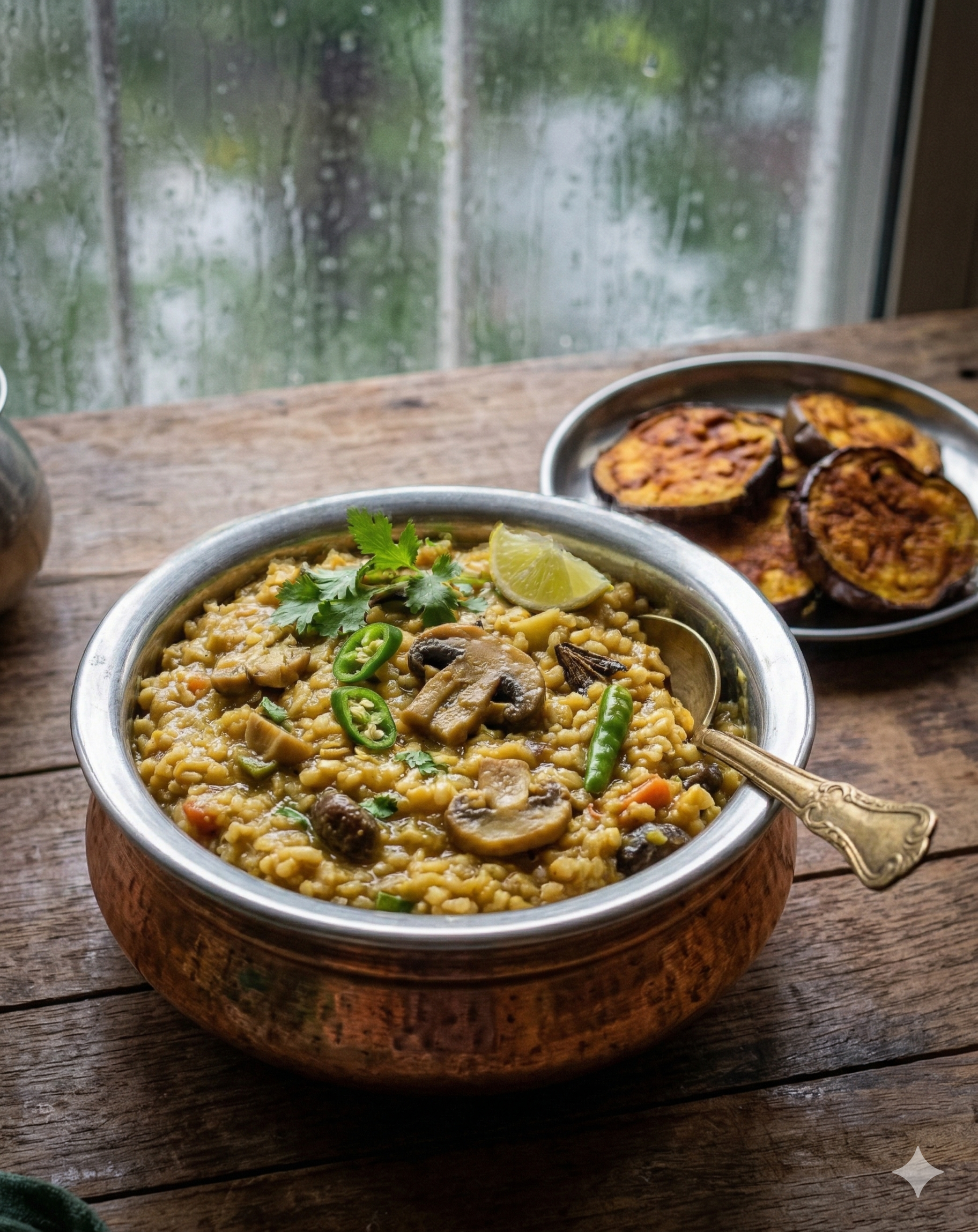 Mushroom Khichuri